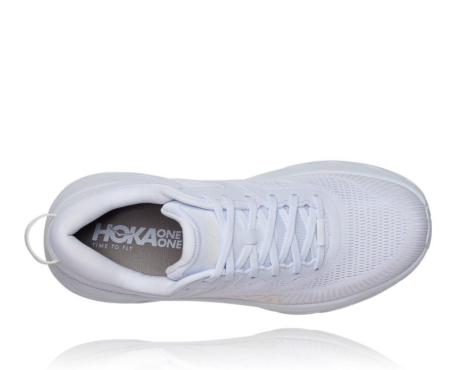 Chaussure Running Hoka One One Bondi 7 Homme - Blanche - TRW-502897